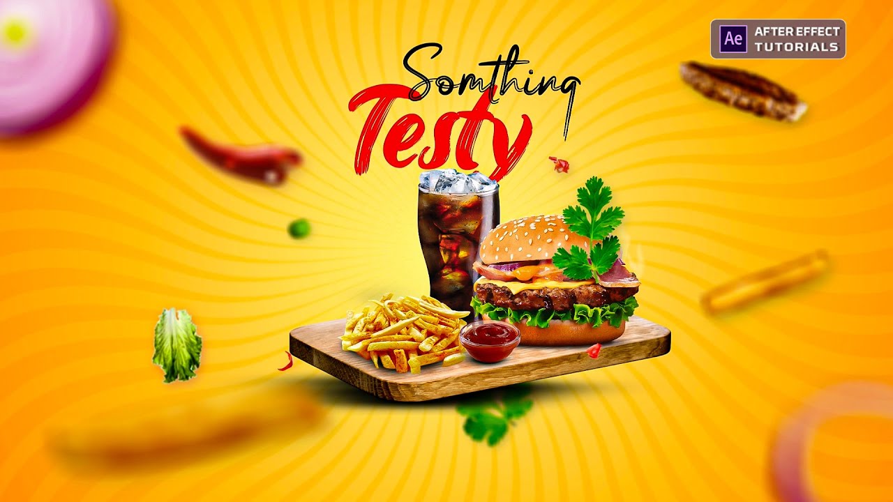 Restaurant Food Menu Promo | Motion graphics food Menu Opener | After Effect Tutorials
