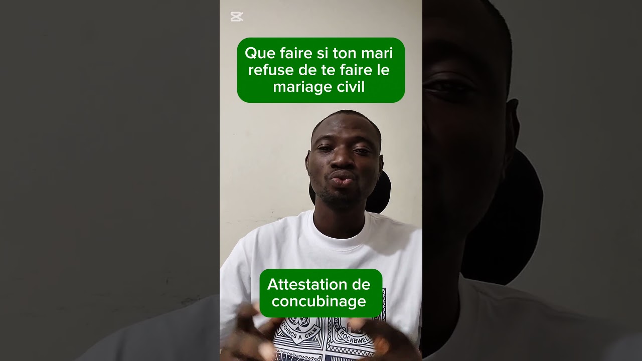 ATTESTATION DE CONCUBINAGE #etatcivil #dot