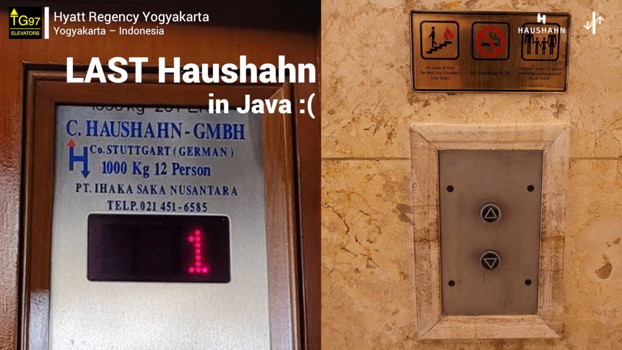 [TG97] RARE Haushahn Elevators - Hyatt Regency Yogyakarta, Sleman, ID