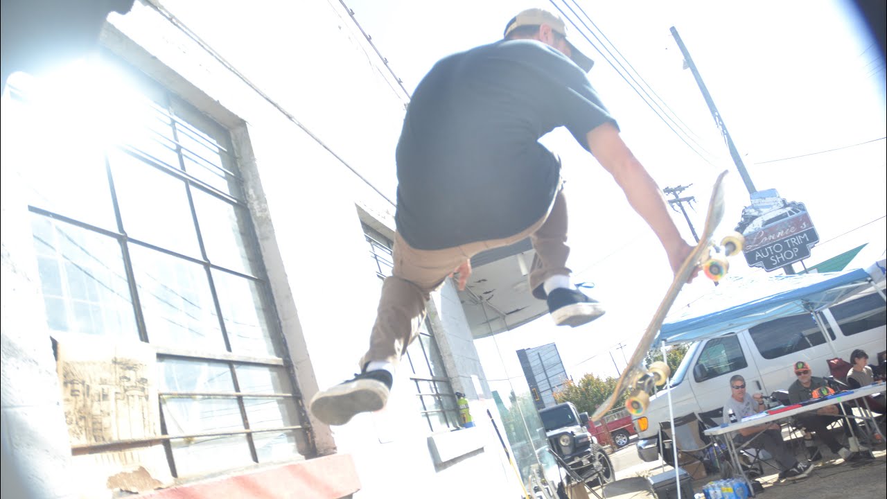 Blue curb throwdown 