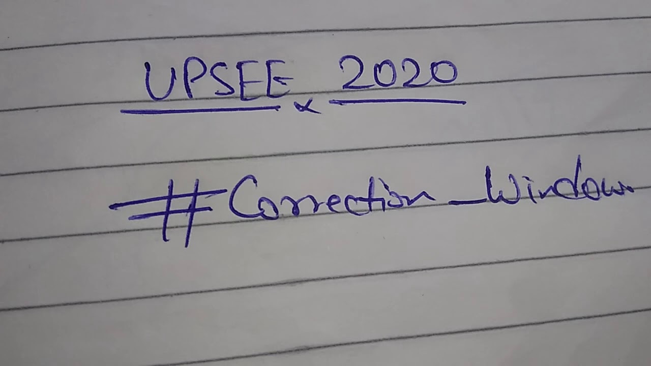 UPSEE application form correction window || upsee/ uptu entrance exam correction 2020