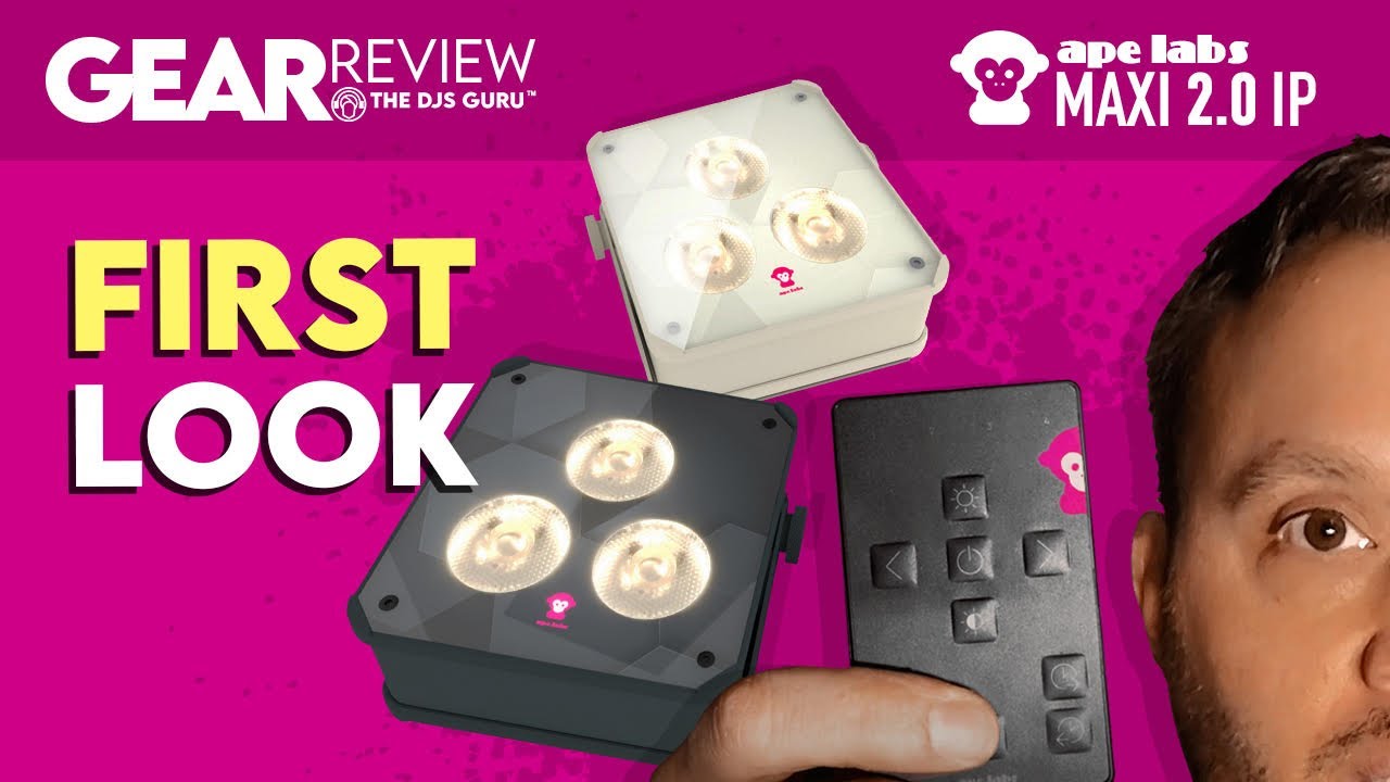 Ape Labs Maxi  2.0 IP Wireless Uplight First Look Review | Comparison Vs. Maxi 1.0