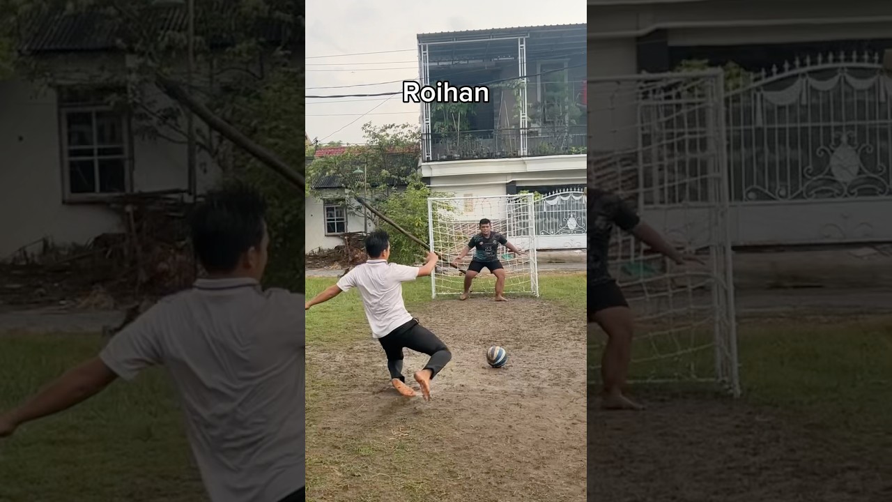 Penalti di lumpur🤣 #jnrsoccer #football #challenge #shorts