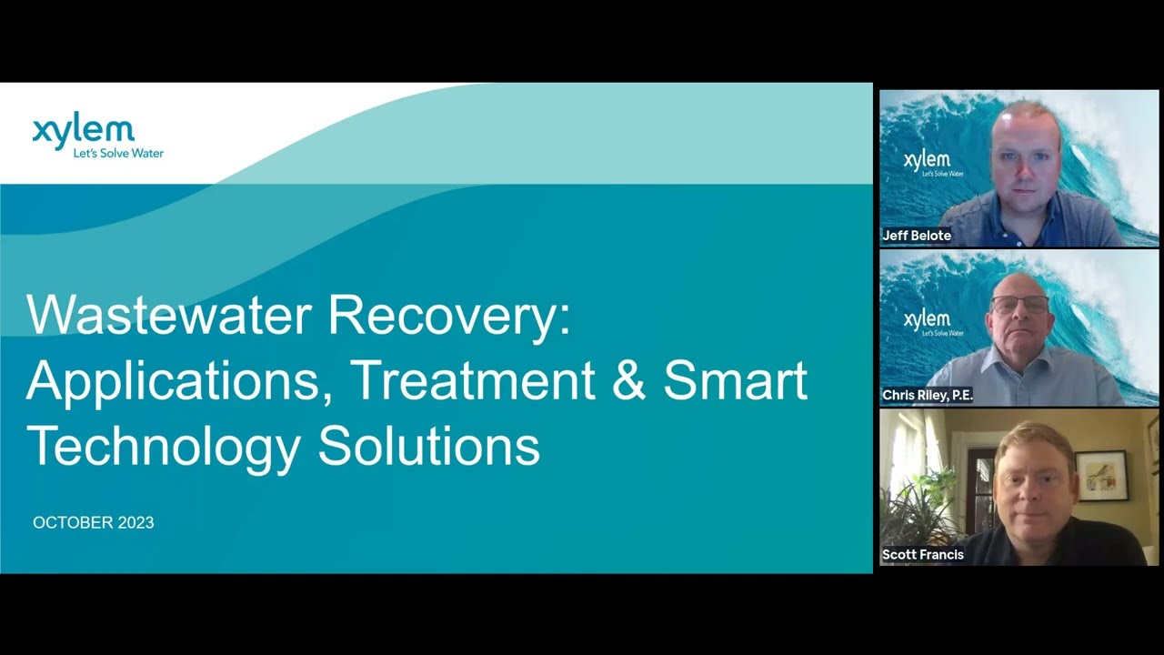 Webinar - Wastewater Recovery: Applications, Treatment and Smart Technology Solutions