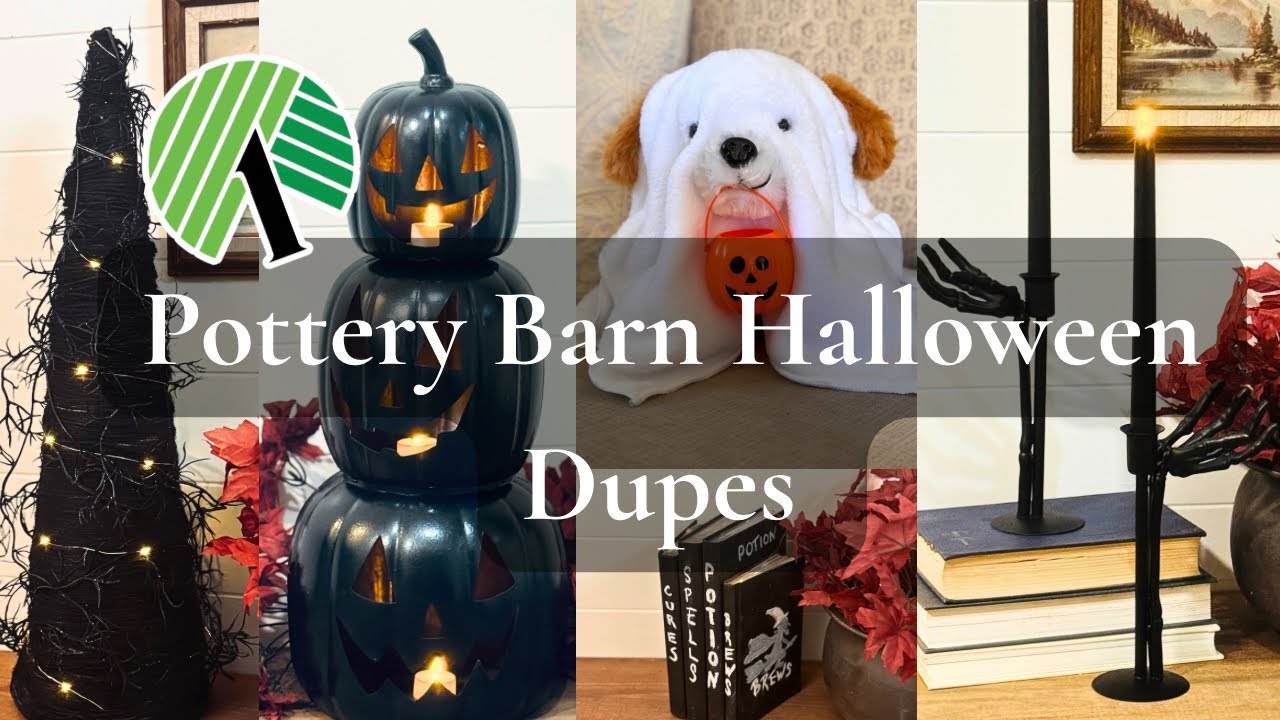 🎃DIY Dollar Tree Halloween Hacks|Pottery Barn Halloween Dupes 