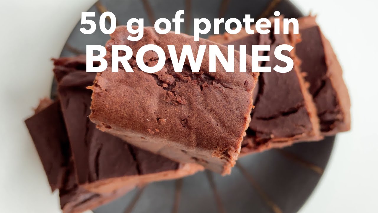 50 g Protein Super Fudgy Healthy Vegan Brownies