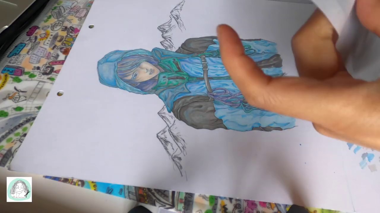 【Drawing manga】Adding Manga Screentone traditionally for the first time  :p #漫画手绘