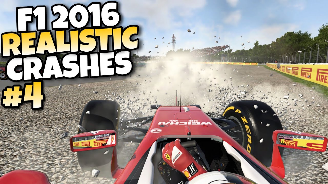 F1 2016 REALISTIC CRASHES #4