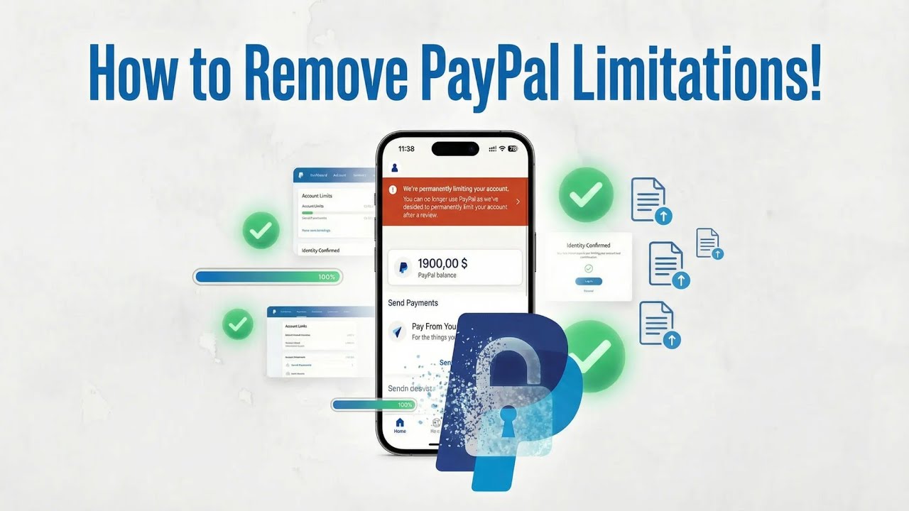 How To Fix PayPal Limitation | Remove Limitations From PayPal Account