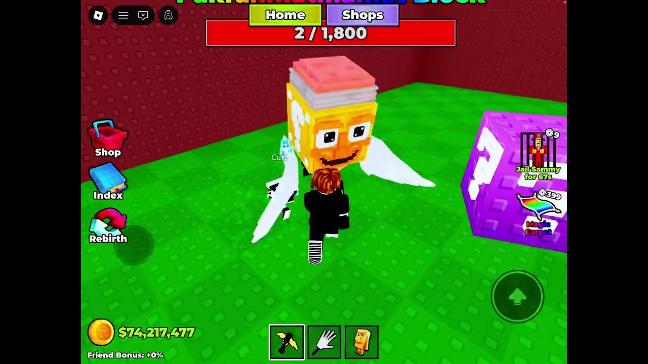 Noob to pro in break a lucky block pt 3
