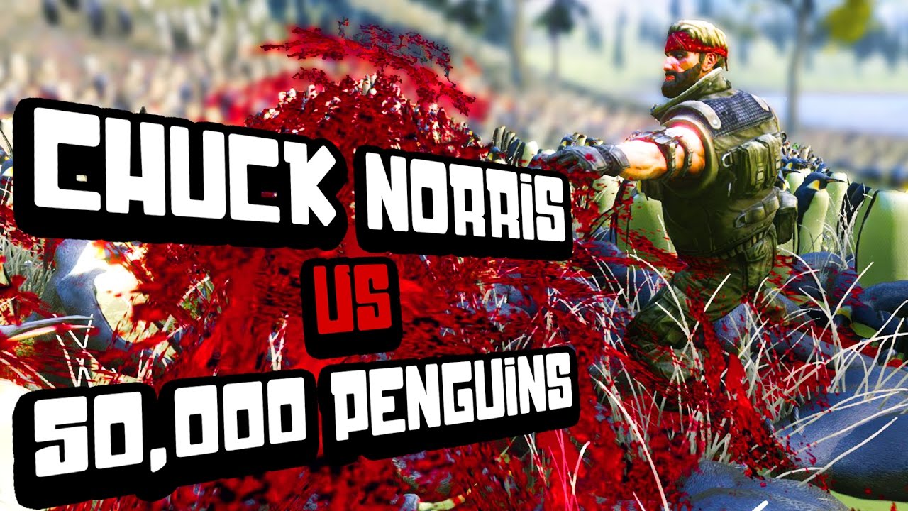 Chuck Norris vs 50,000 Penguins! - Ultimate Epic Battle Simulator Gameplay - UEBS Alpha