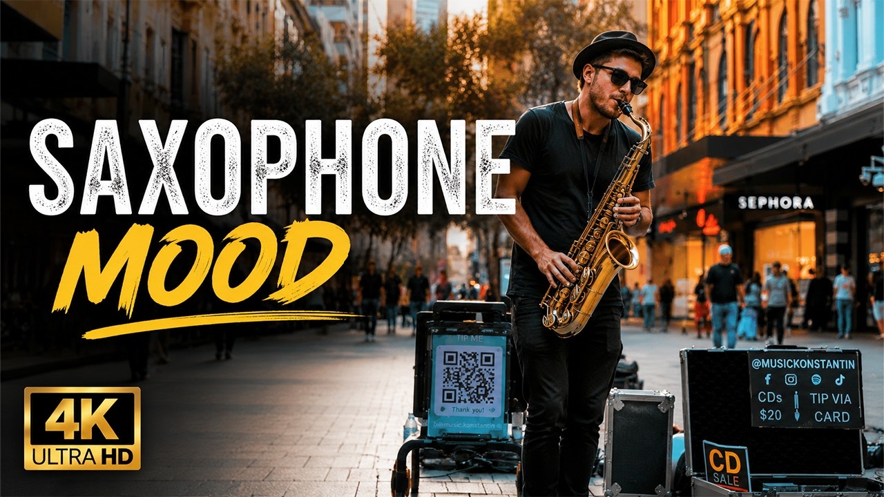 Golden Hour Saxophone 🎷 Relaxing Jazz Music for Coffee, Work & Study
