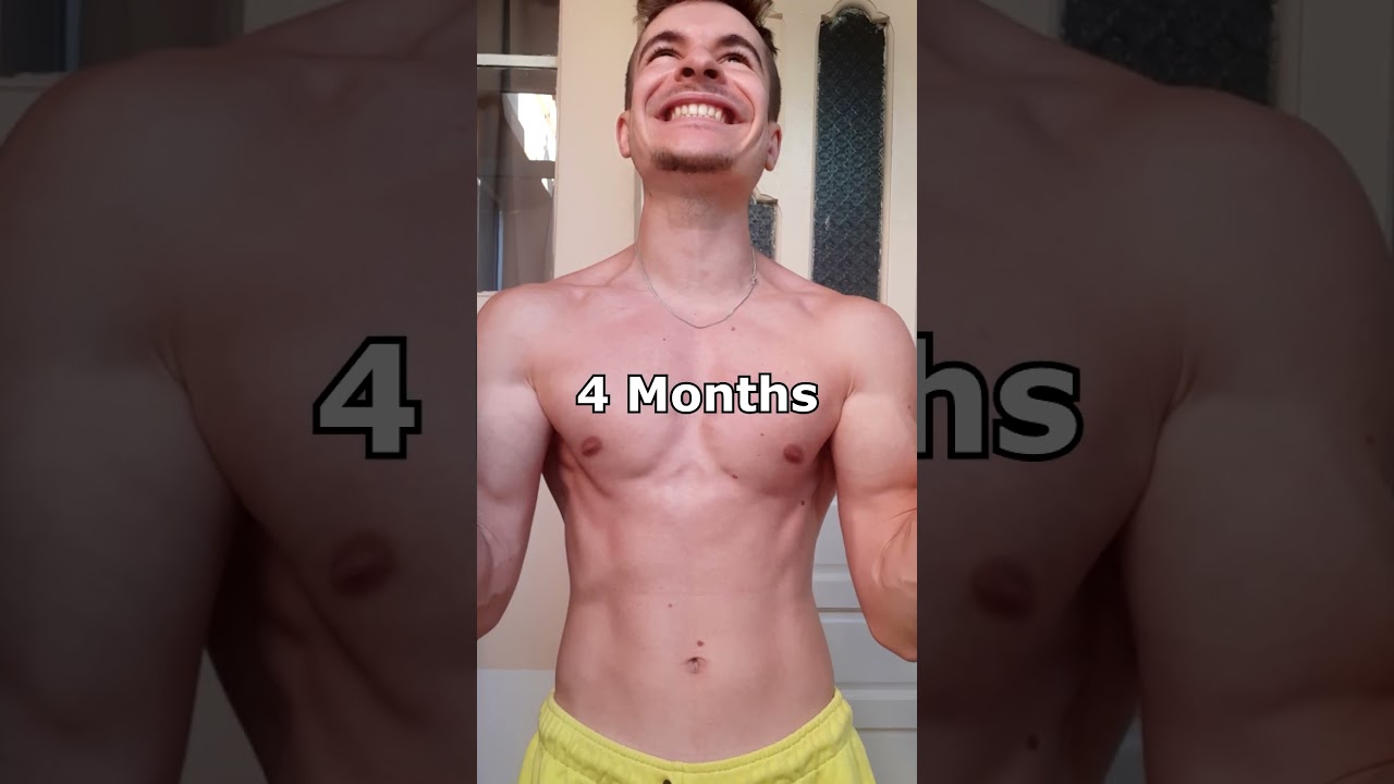 Skinny to muscle  - 4 8 12 Months Transformation