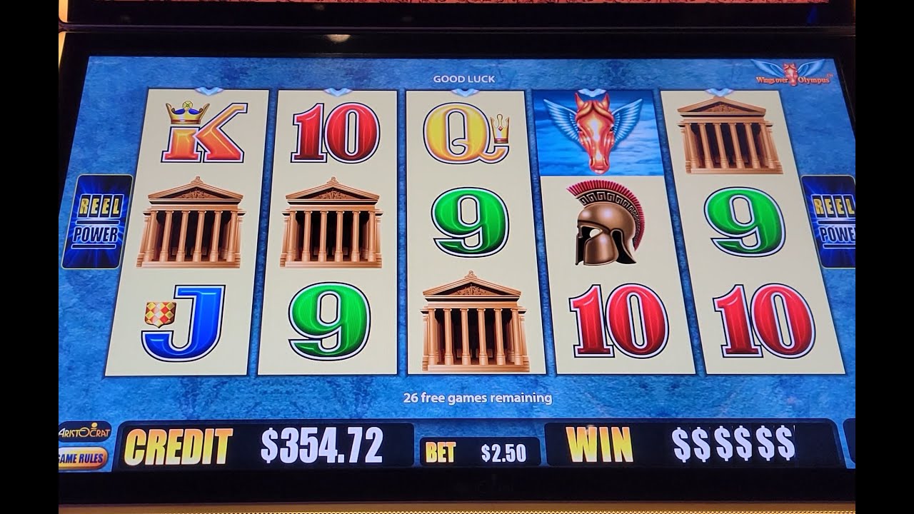 Amazing Win!! Wings Over Olympus Slot!! Classic Aristocrat Game