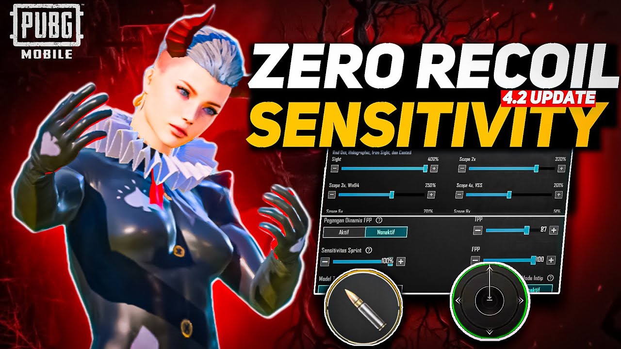 PUBG 4.2 UPDATE SENSITIVITY CODE | PUBG BEST SENSITIVITY SETTINGS | PUBG ZERO RECOIL SENSITIVITY 