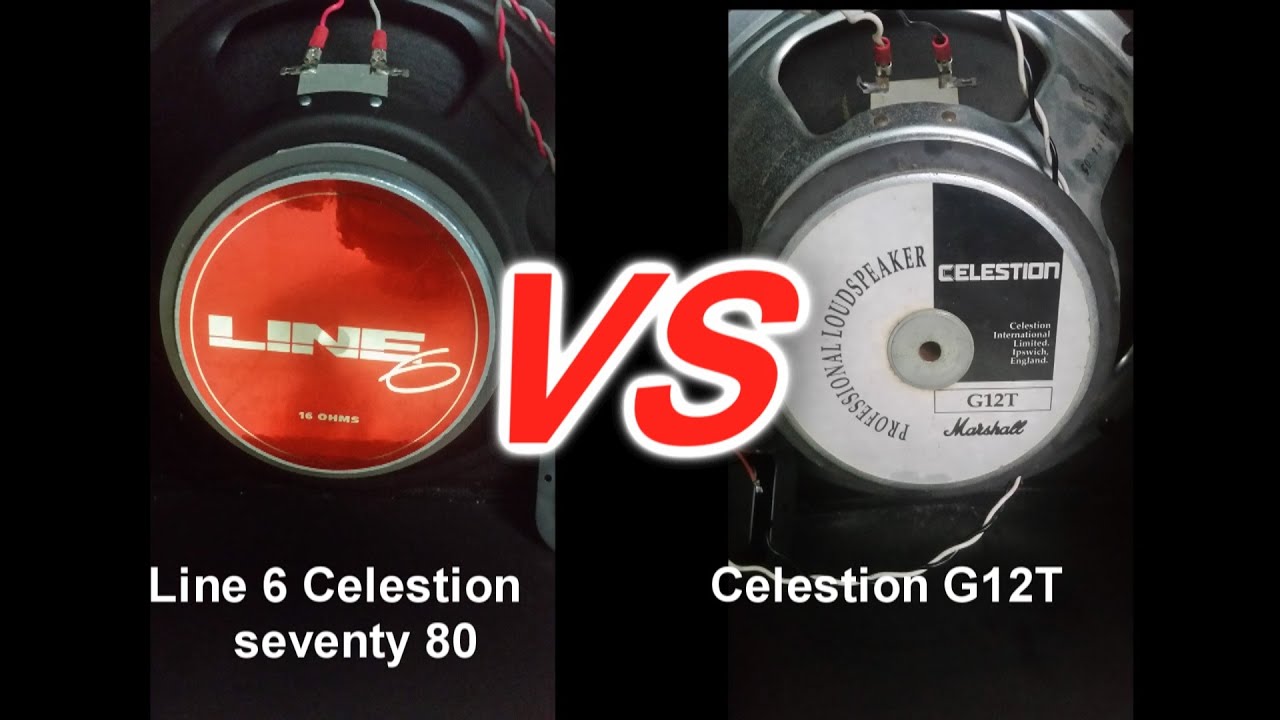 Celestion seventy 80 VS G12T Hot 100 - Metal Riff (Valvestate 8080 & 4x12 cab)