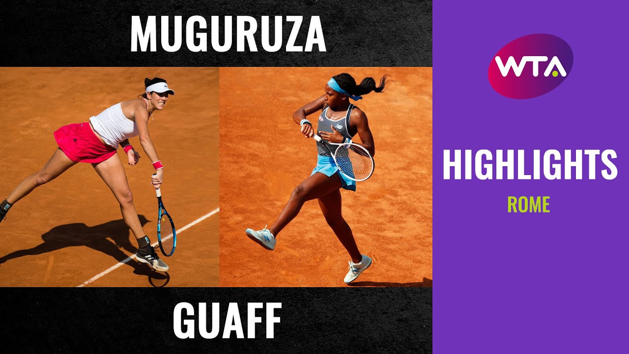 Garbiñe Muguruza vs. Coco Gauff | 2020 Rome Second Round | WTA Highlights