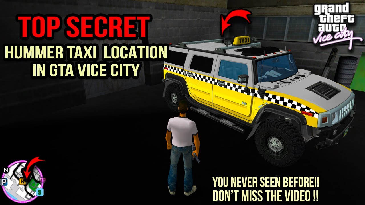How to get Hummer Taxi In Gta Vice City Gamingxpro