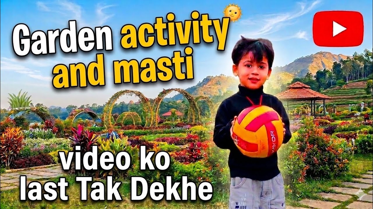 Garden Mein Devansh Ka Dhamal! 😍 | Baccho ki Pyari Activities | Kids Day Out #shorts #garden msti#nt
