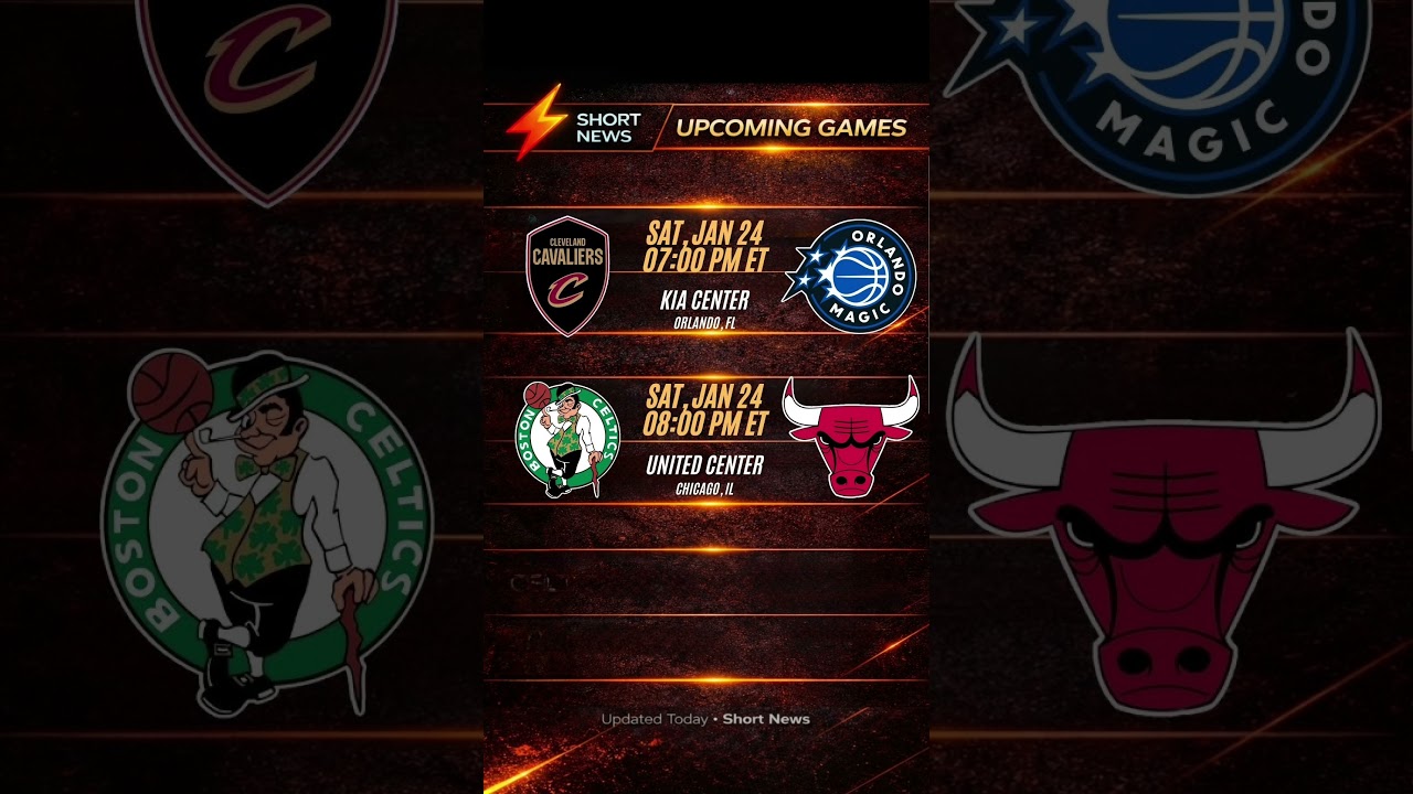 NBA upcoming games TODAY. Matchups, tip-off times, and arenas — Short News | No More, No Less ⚡️🏀