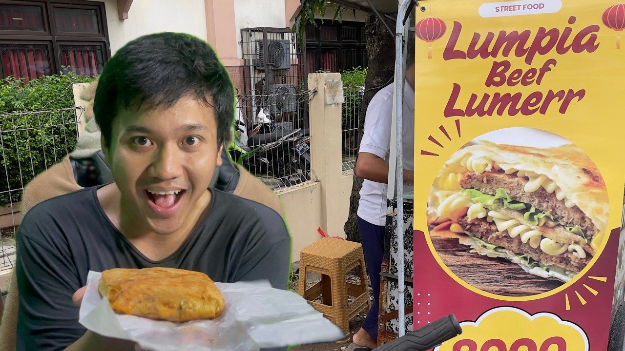 BESAR BANGET!! Lumpia Beef Lumer Pinggir Jalan Sekali Gigit Langsung Muncrat!