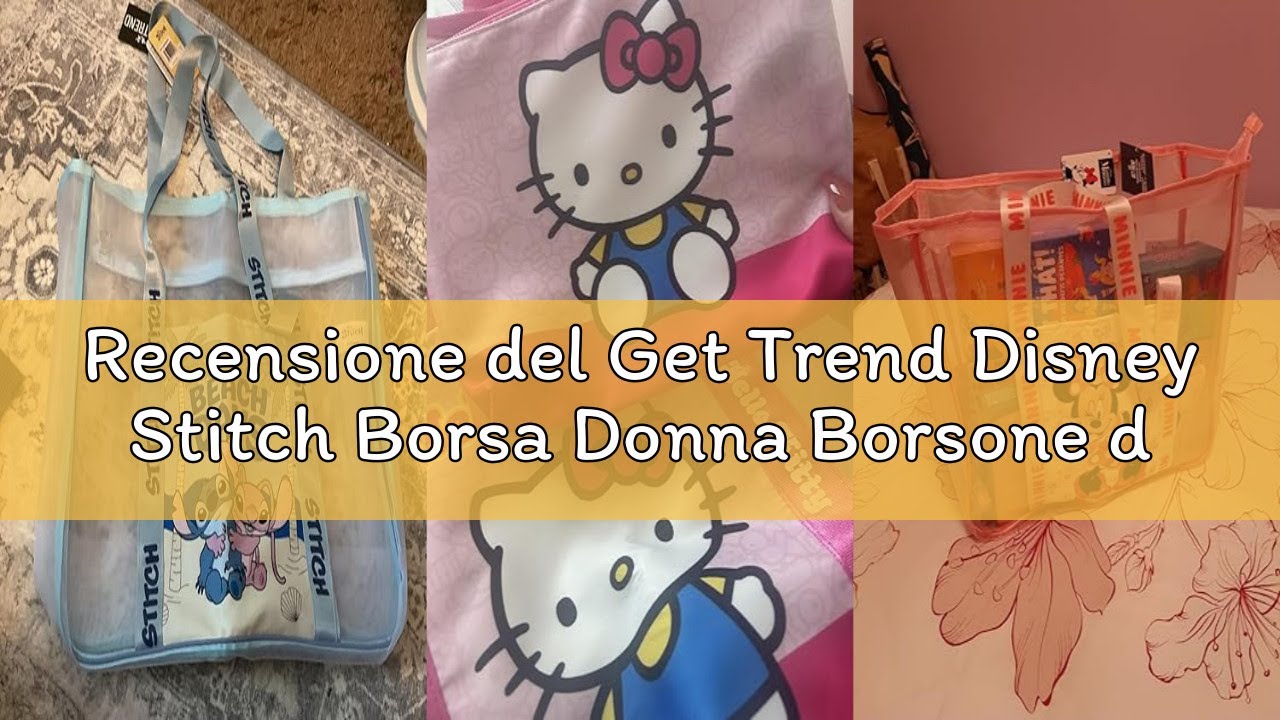 Recensione del Get Trend Disney Stitch Borsa Donna Borsone da Viaggio Ragazza Tote Bag con Piccola C
