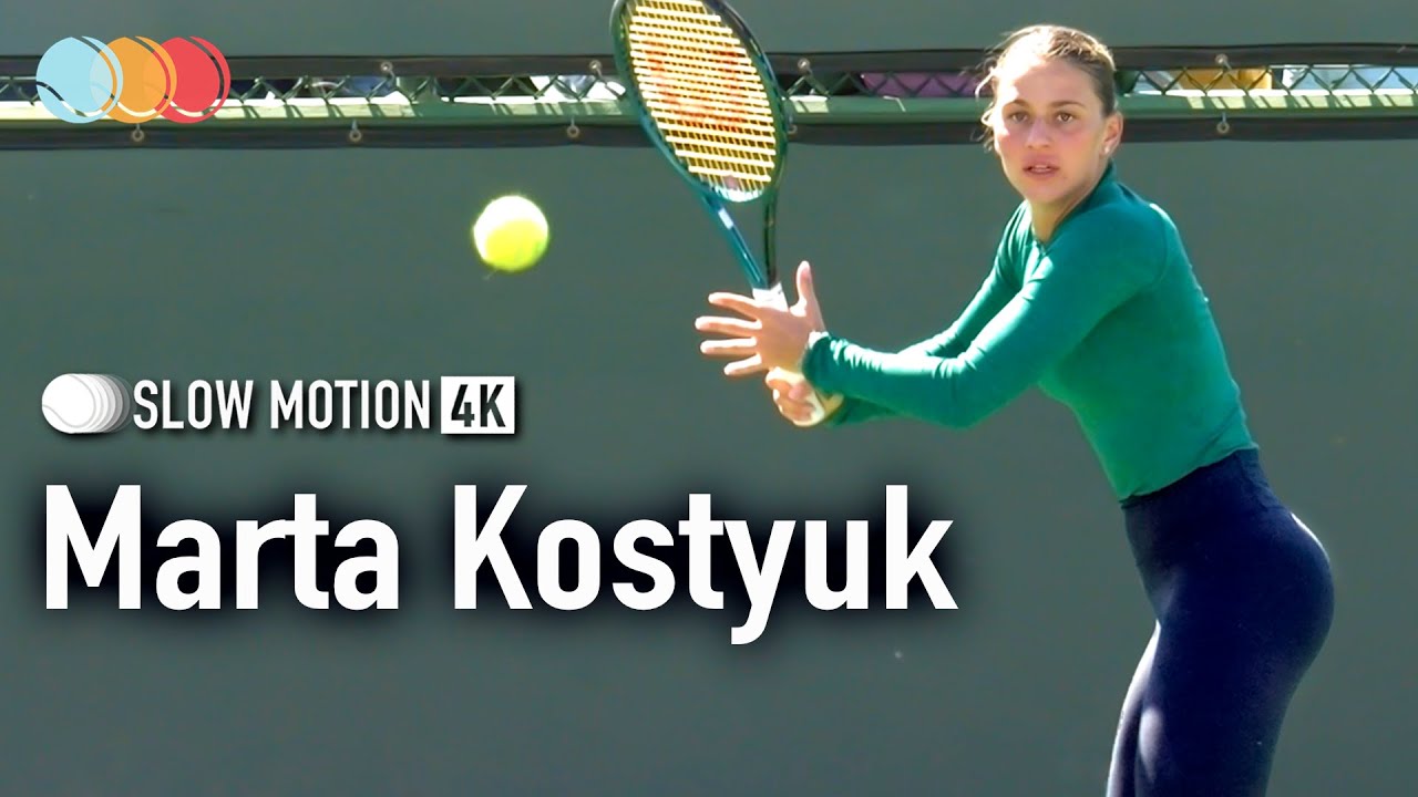 Marta Kostyuk | WTA Next-Gen Top Player [Slow-motion]