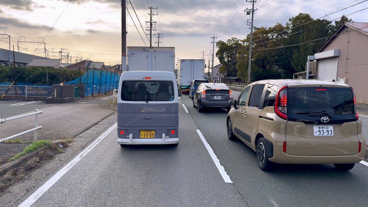 Morning Drive towards Toyohashi City