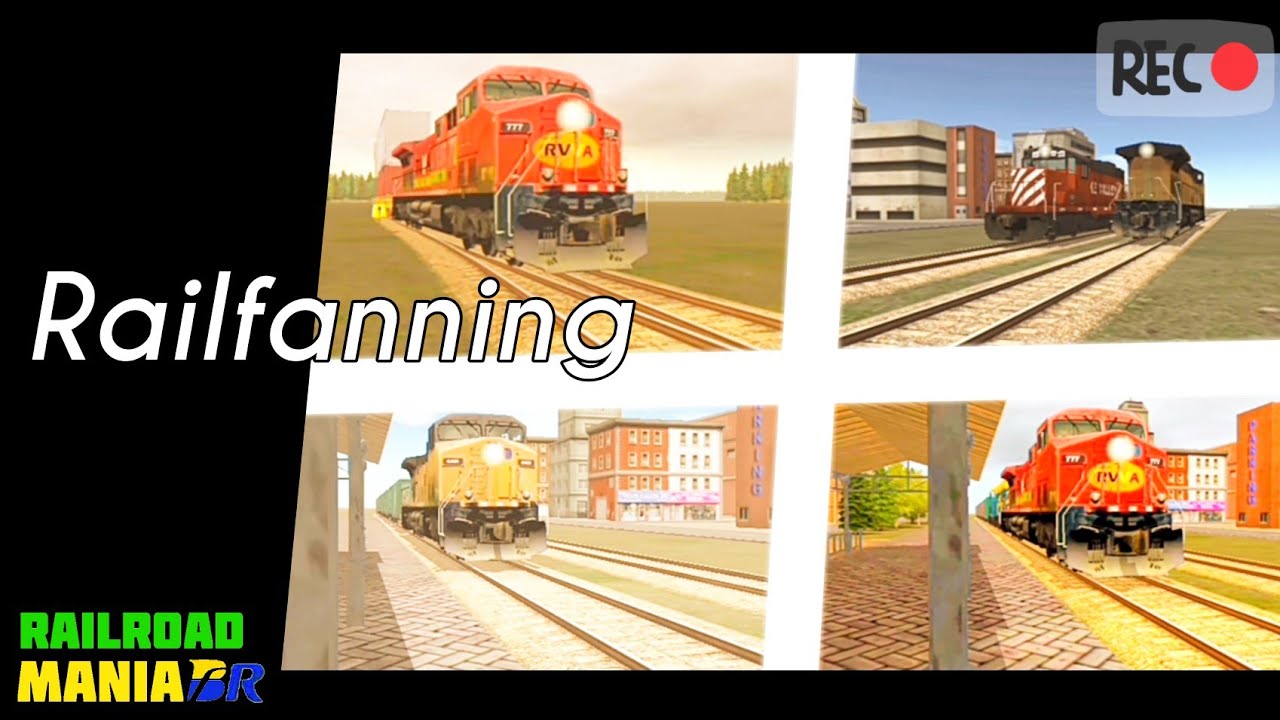 4 MINUTOS de Railfanning no Train and rail yard simulator!