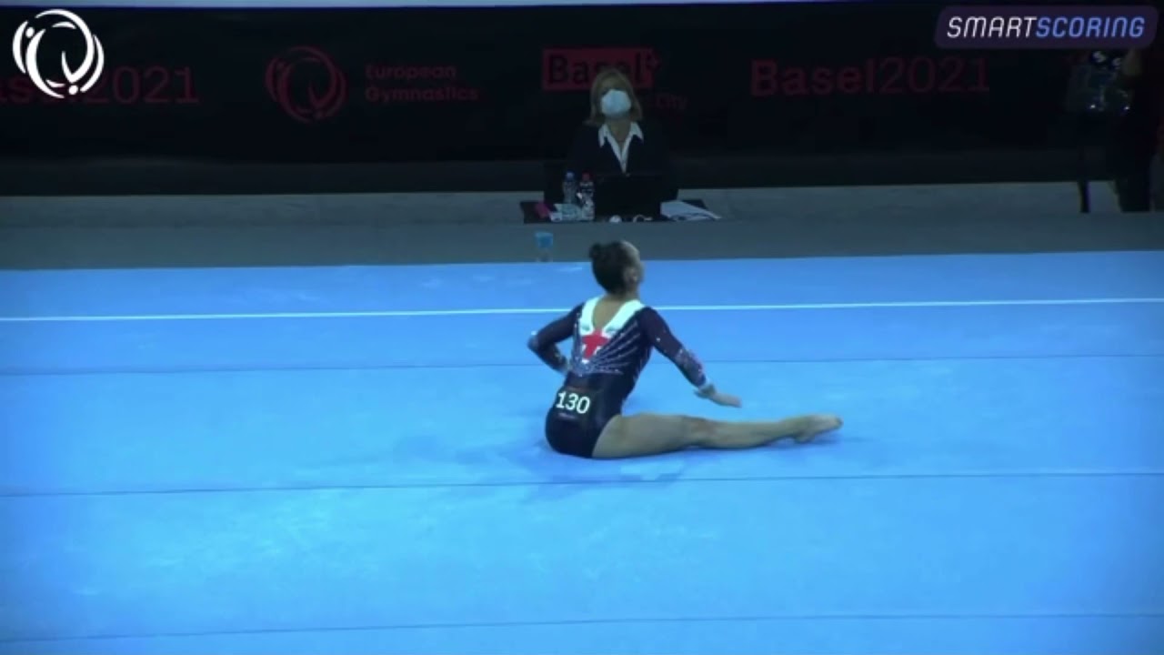 Jessica Gadirova GBR Floor 2021 European Championships Quals 13.866