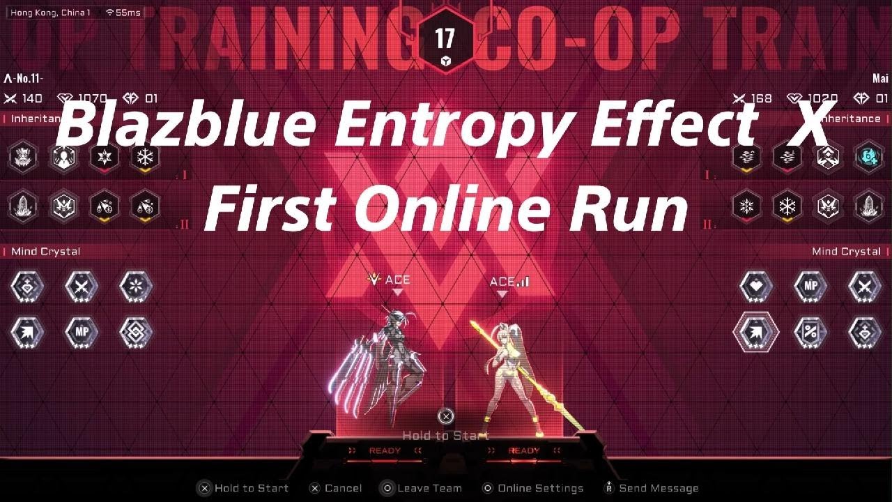 BlazBlue Entropy Effect X_First Online Run