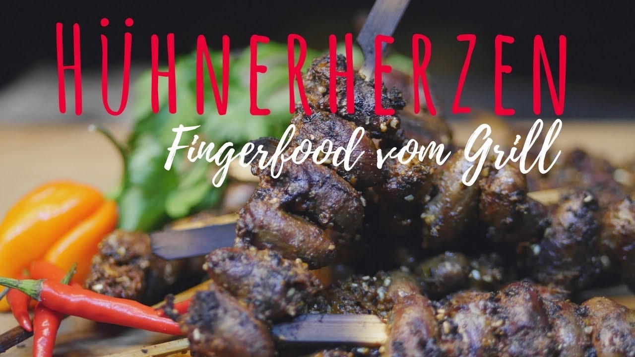 Gegrillte Hühnerherzen | Schnelles, einfaches und leckeres Fingerfood