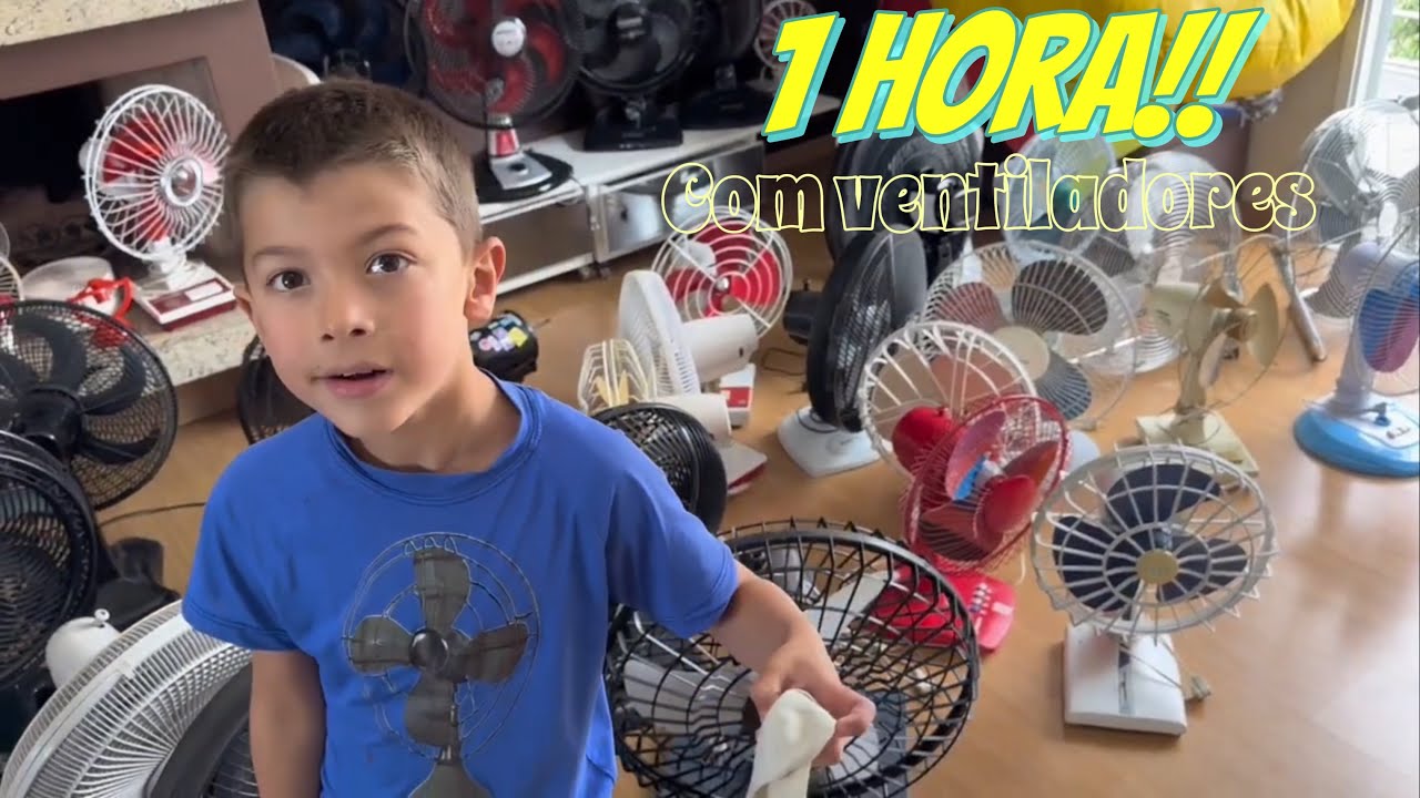 1 HORA SÓ COM VENTILADORES E O PEDRO!!