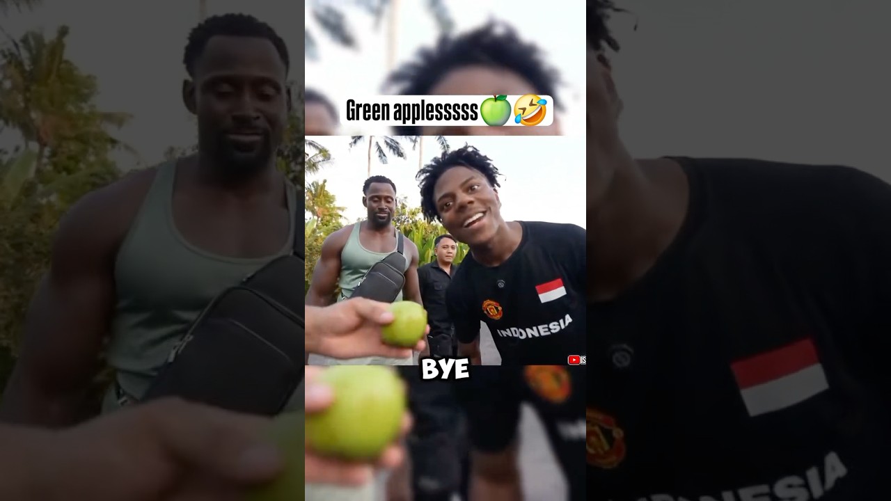 Ishowspeed most funny Green Apple code #ishowspeed #indonesia #apple #fypシ゚viral #ishowspeedshorts