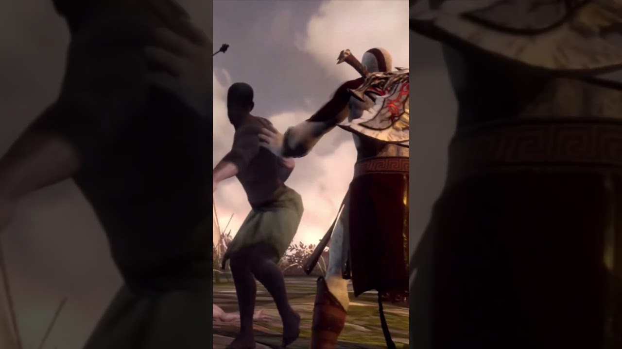Rare Footage Of OG Kratos Saving An Innocent Man&rsquo;s Life #godofwar #gaming #shorts