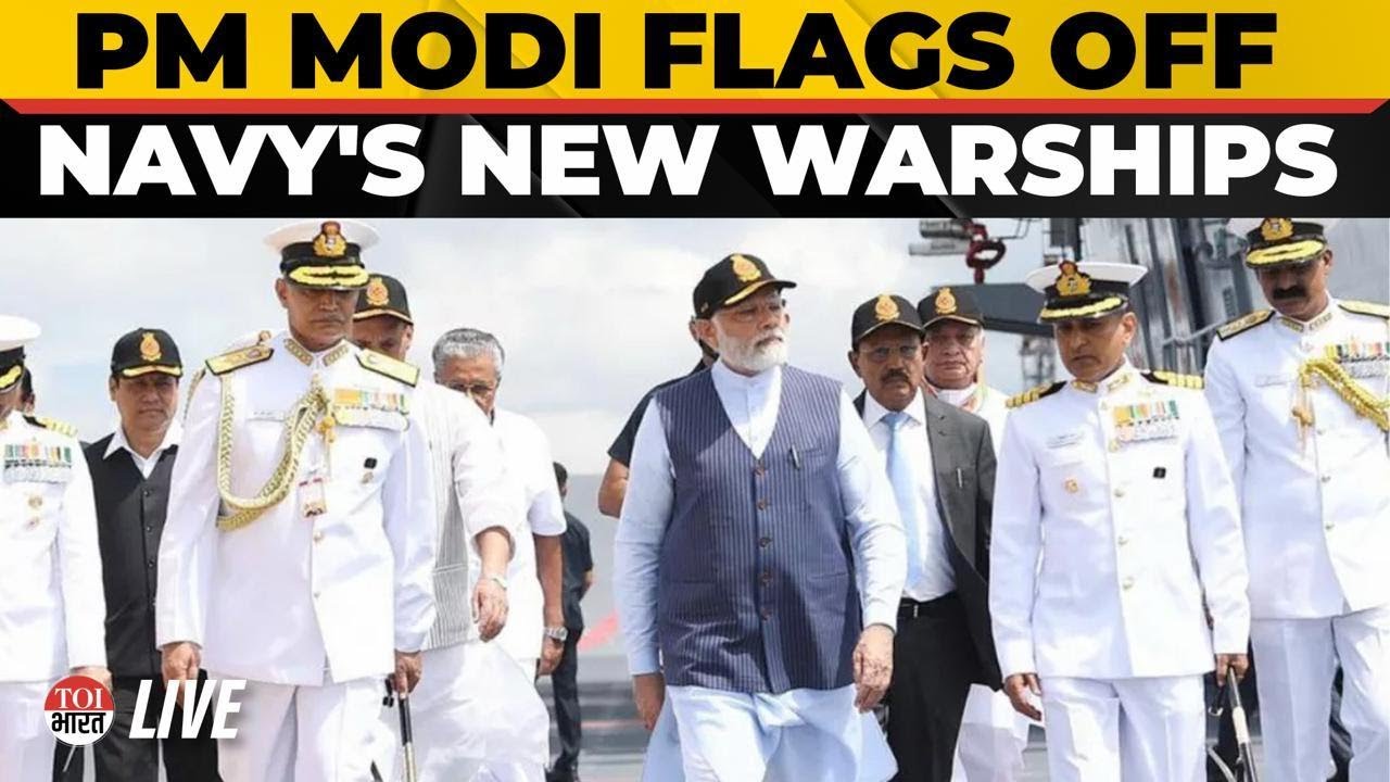 LIVE: PM Modi Participates In Tri-Commissioning Ceremony Of Navy Warships