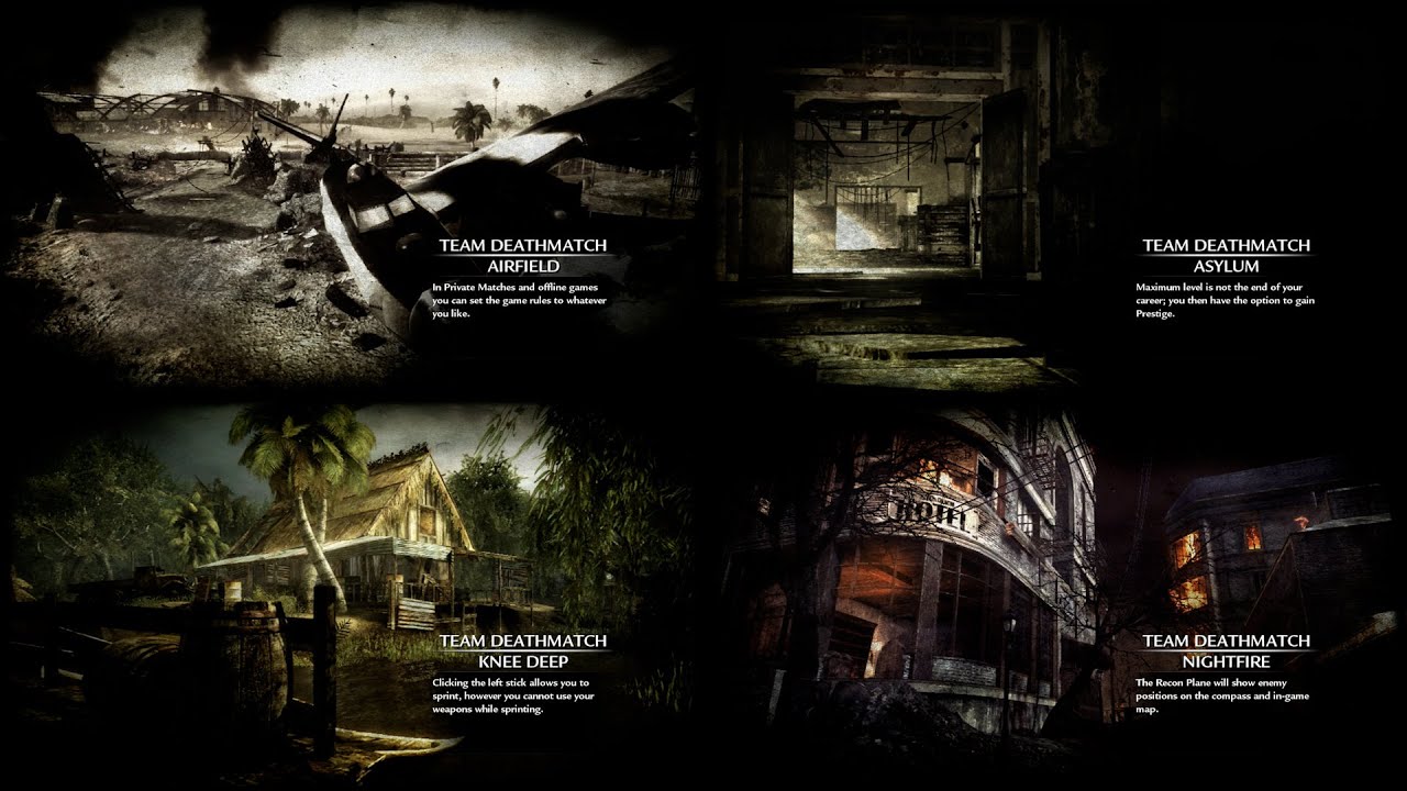 Reused Maps in World at War Zombies