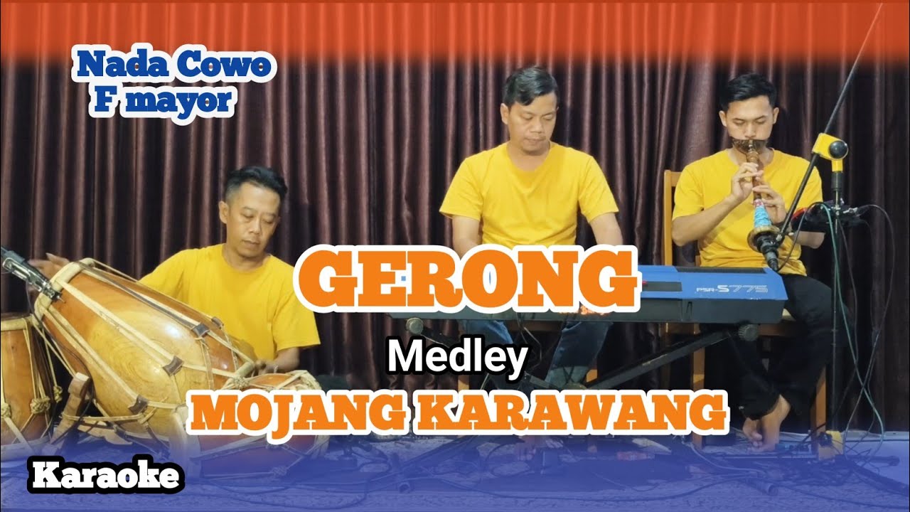 Gerong midley mojang karawang karaoke nada cowok F versi tanjidor