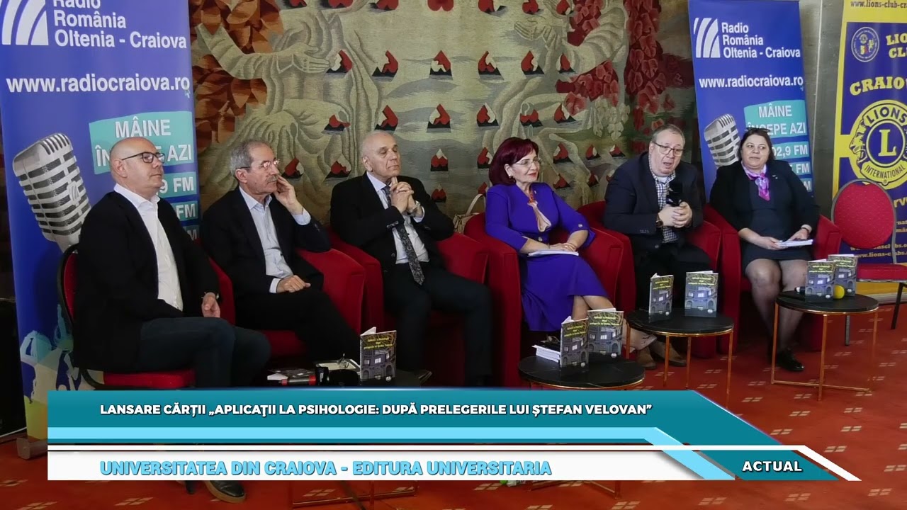 Lansare cărții „Aplicaţii la psihologie: după prelegerile lui Ștefan Velovan” 12 martie 2026