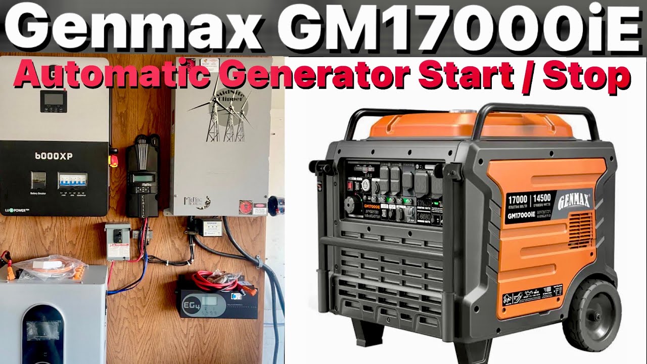 Автоматический генератор GENMAX GM17000iE Начните использовать инвертор EG4 6000XP
