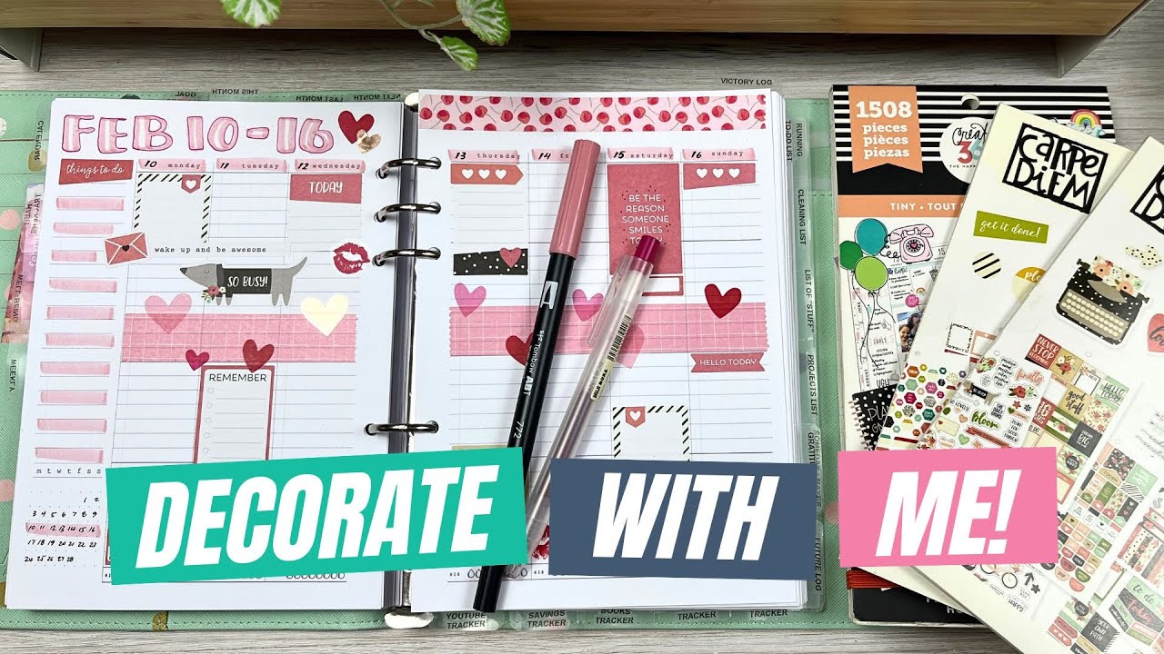 🔴 Overcoming Sticker Anxiety: Live Planner Weekly Spread Setup