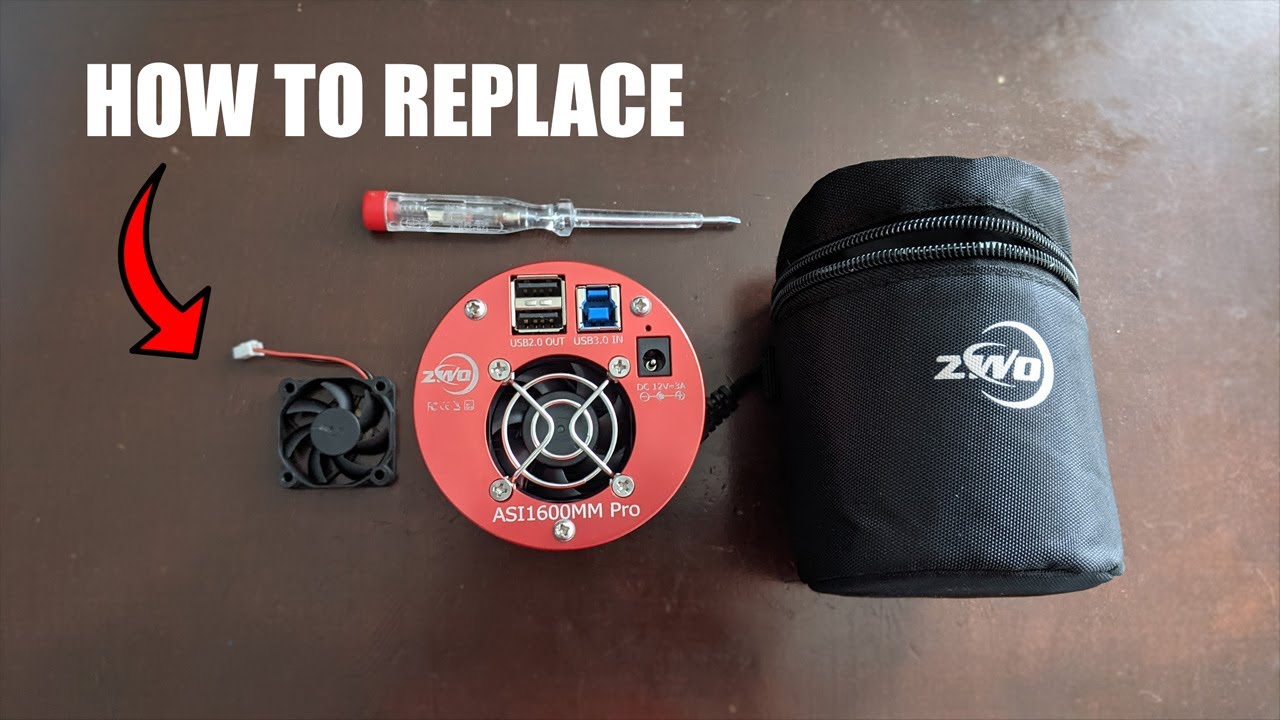 How to replace the FAN of a ZWO Astrophotography Camera