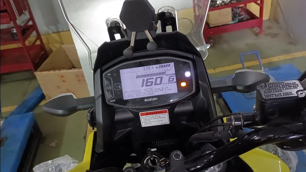 SUZUKI V STROM 250 SX TOP SPEED ON PADDOCK STAND | Suzuki V Strom 250 SX Top Speed