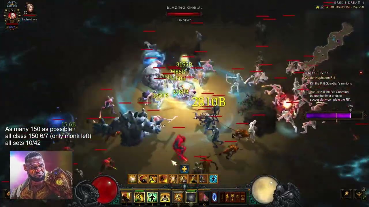 Diablo 3 Season 32 POJ Tempest rush 150 rank 1 (strongest monk set)