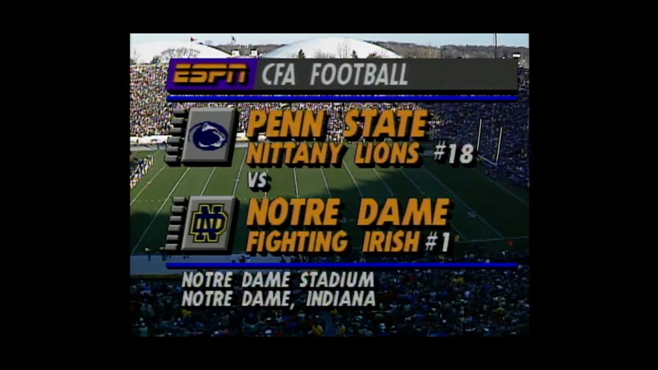 Penn State at Notre Dame 1990
