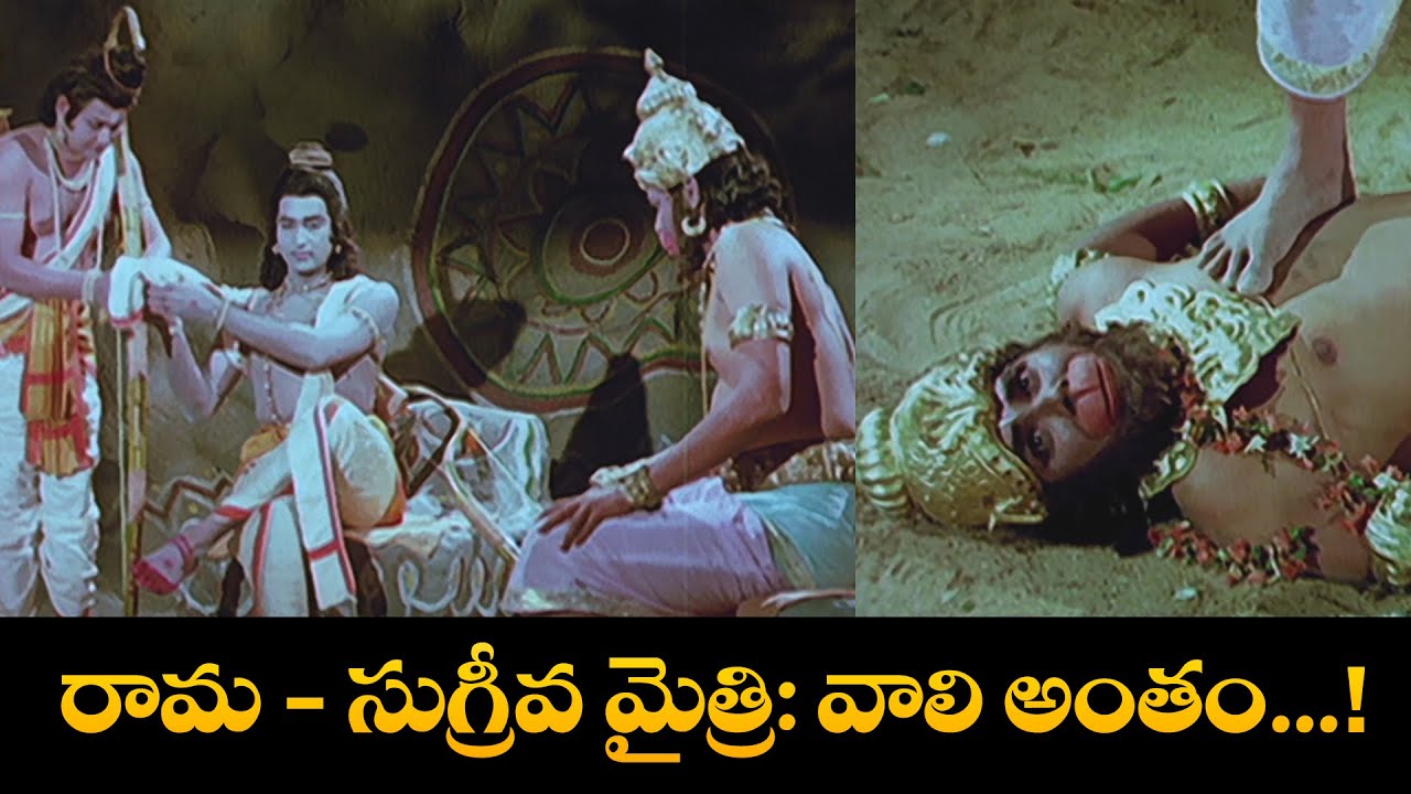 రామ-సుగ్రీవ మైత్రి: వాలి అంతం....! | Shobhan Babu, Chandrakala | Sampoorna Ramayanam | ETV Cinema