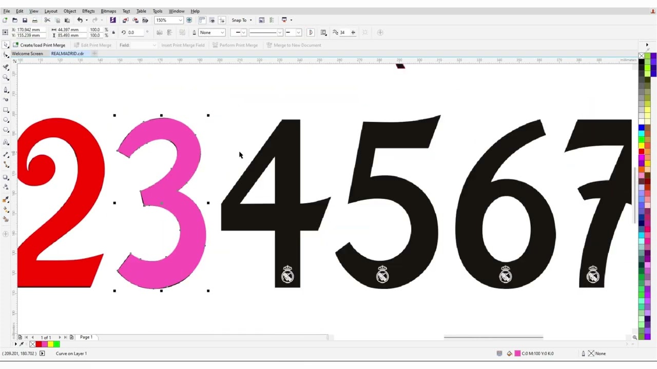 Real Madrid 2024-25 Football Font FREE DOWNLOAD