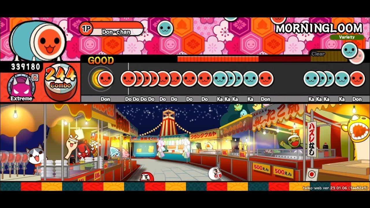 [太鼓の達人 創作譜面] MORNINGLOOM / saaa