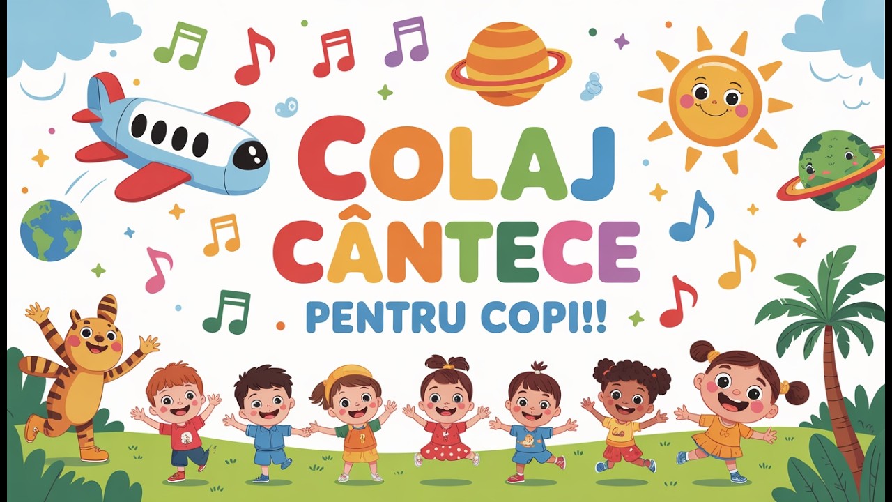 Colaj Cântece pentru Copii 🌈 Avion cu Motor | Numerele
