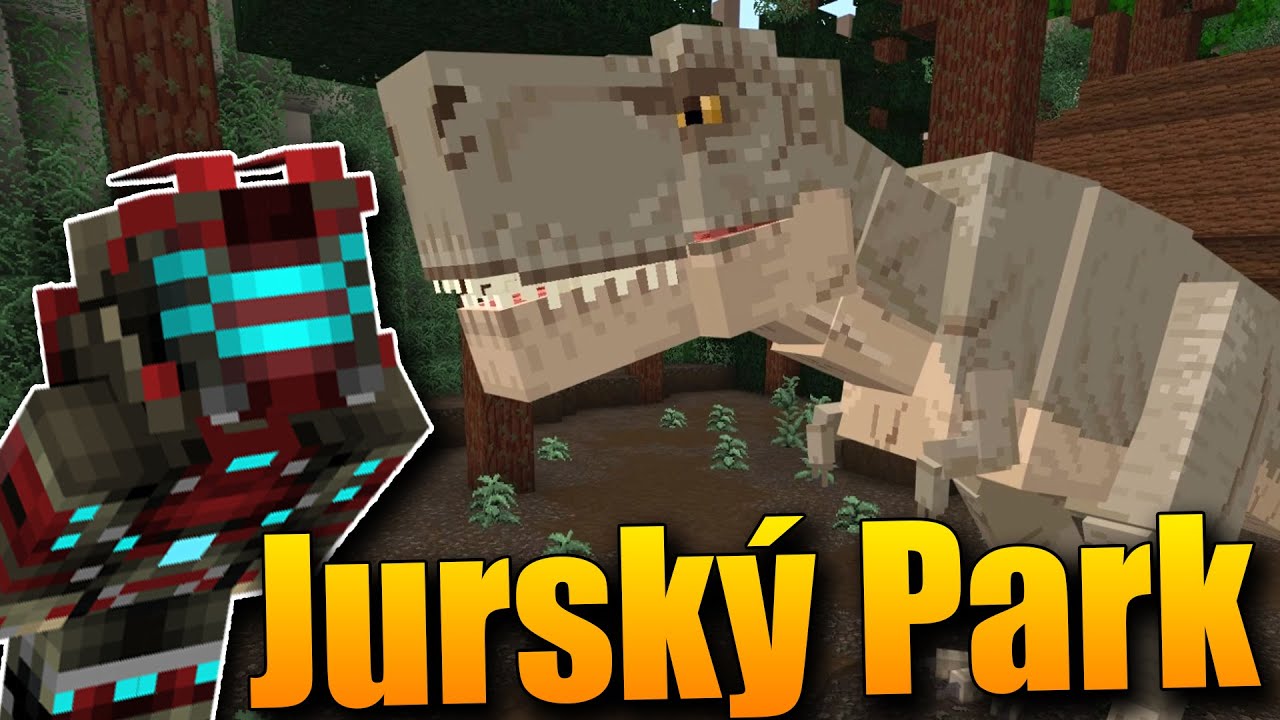 VYTVOŘIL JSEM PRVNÍHO TYRANOSAURA REXE!😱😍 Minecraft Jurassic World #3
